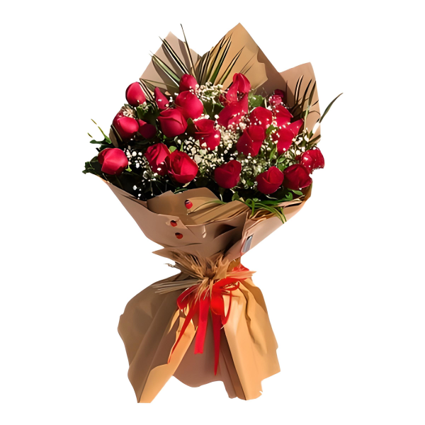 Kırmızı Gül Buketi (25'li - ~40 cm)